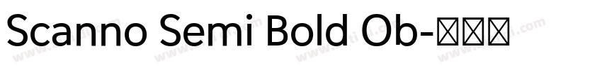 Scanno Semi Bold Ob字体转换